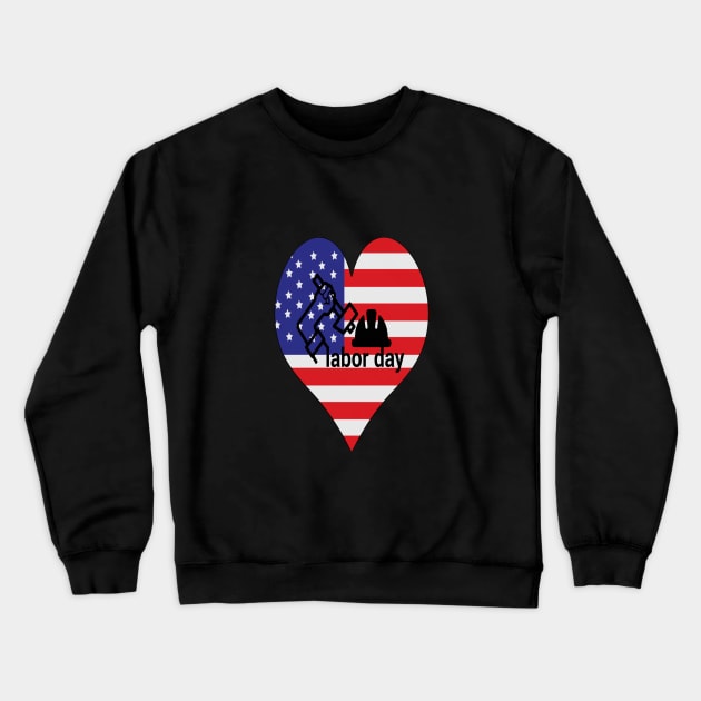 happy labor day waleed Crewneck Sweatshirt by Waleed Mahmud